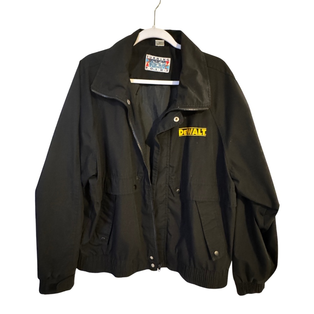 DEWALT Black Mens Lightweight Zipper Jacket - Size Large